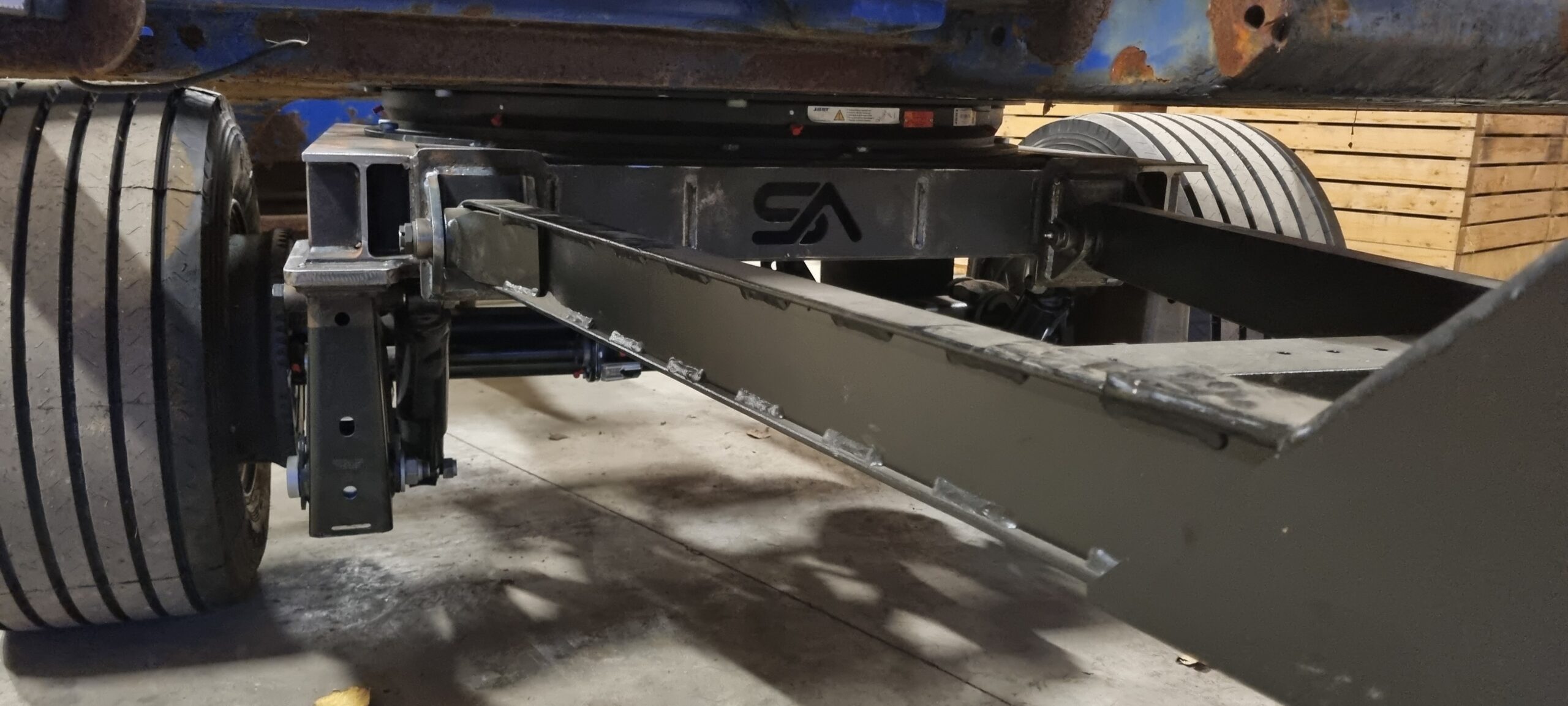 As plaatsen onder oplegger