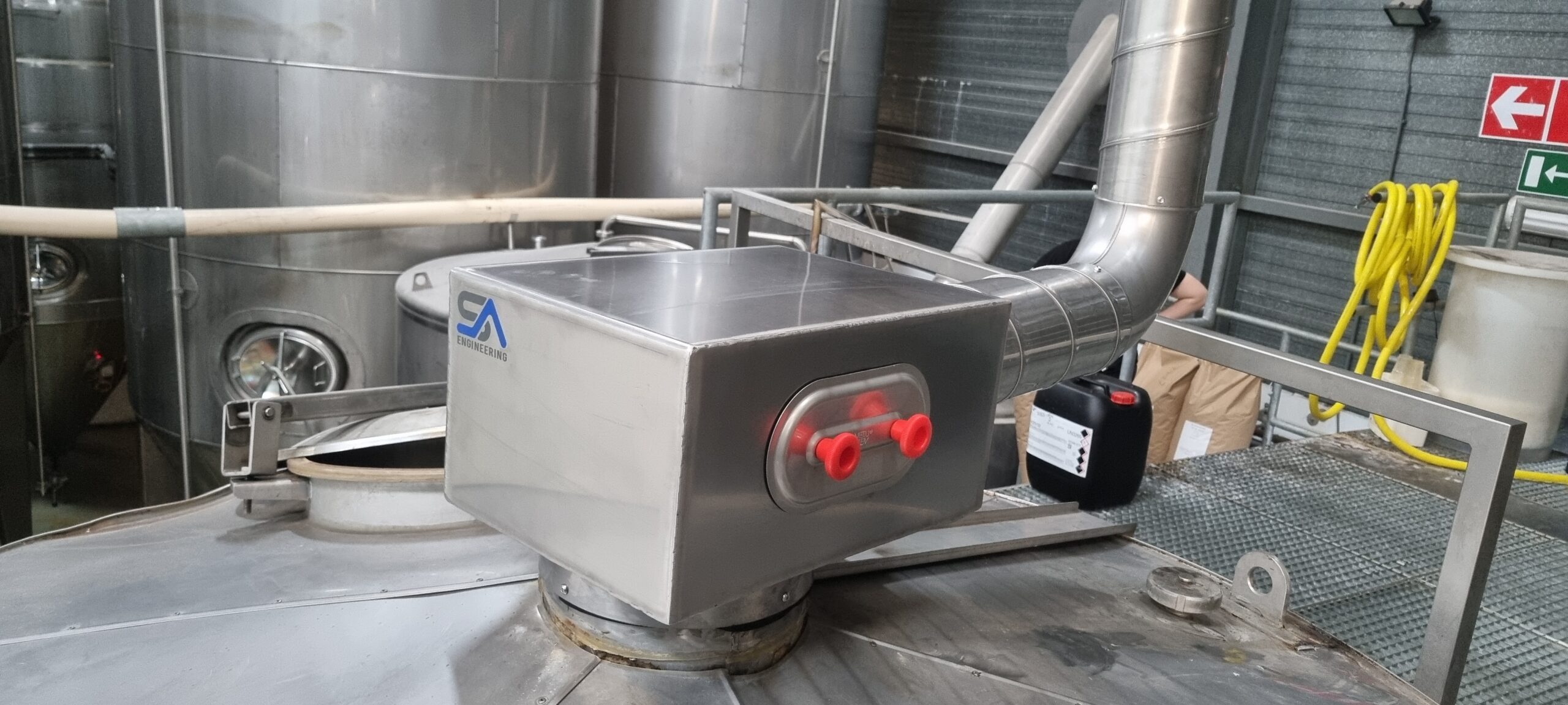 RVS condens opvangbak met inspectieluik