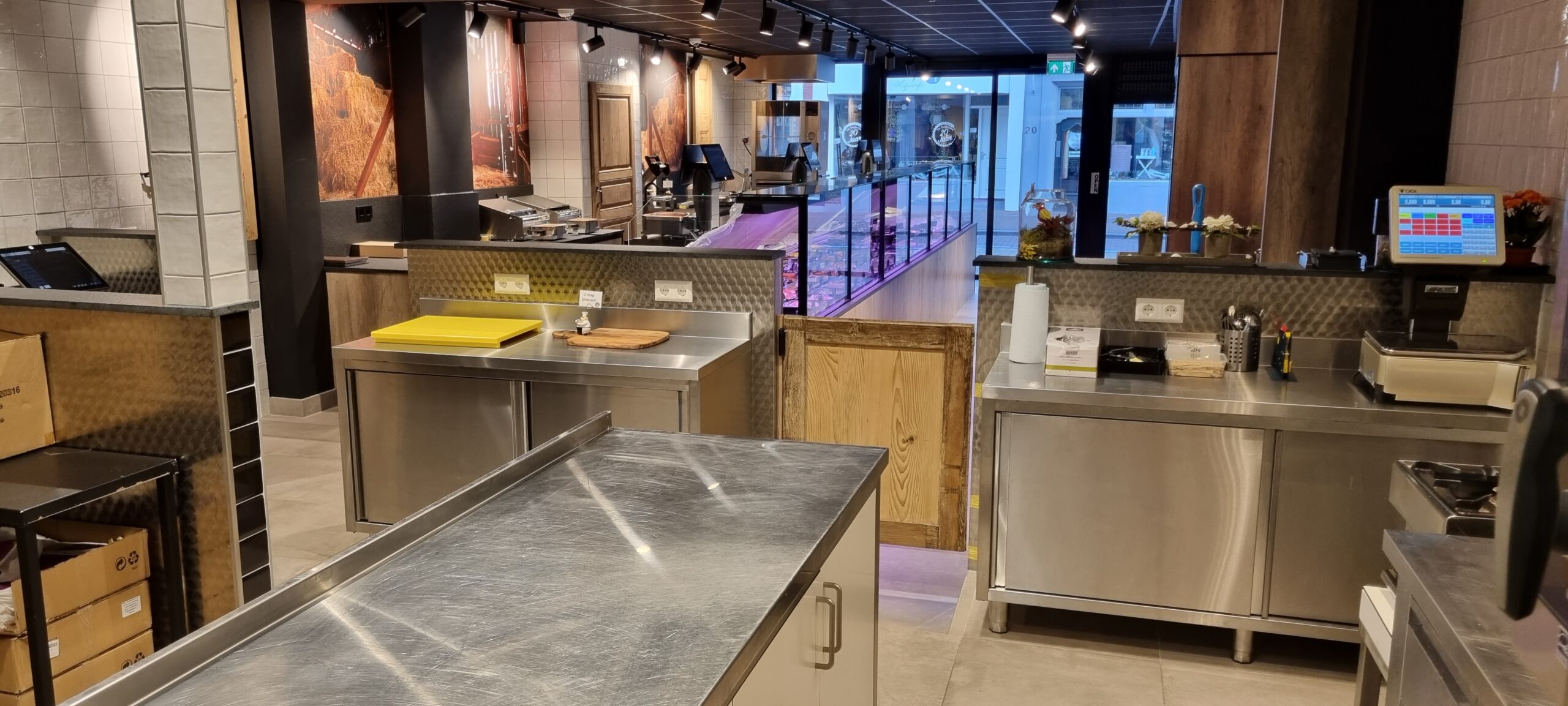 RVS afwerking winkel